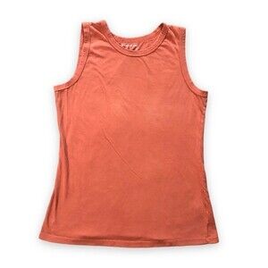American Giant Orange Cotton Muscle Tank Top Size Medium